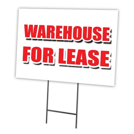 Signmission Warehouse For Lease Yard Sign & Stake outdoor plastic coroplast window, C-1216 Warehouse For Lease C-1216 Warehouse For Lease